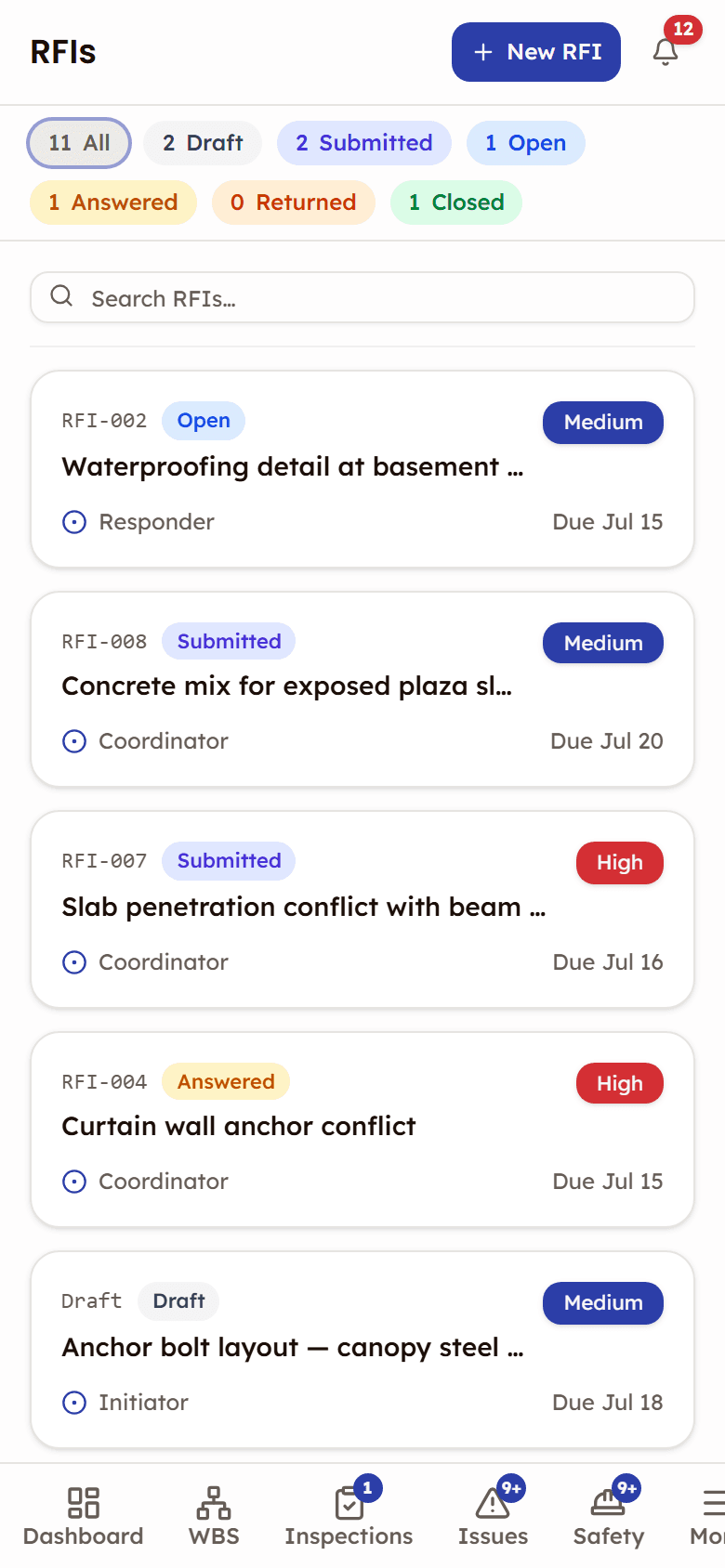 PleoStack RFI register on a phone
